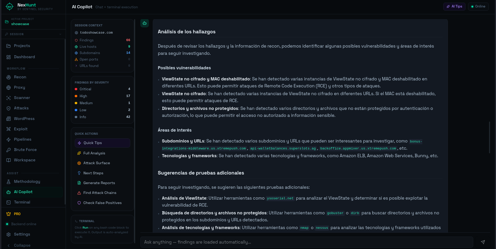 NexHunt AI Copilot